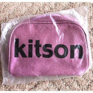 キットソン(KITSON)の新品未開封✨キットソン   ポーチ　ラメ　ピンク　送料無料(ポーチ)