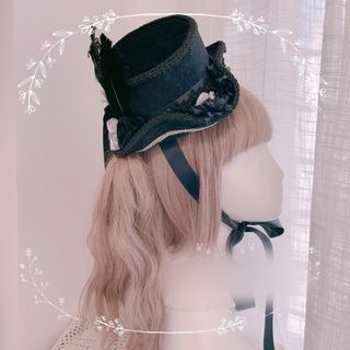 アリスアンドザパイレーツ(ALICE and the PIRATES)の大人気希少品 Holy terror フェザーローズミニハット&リボンヴェール(アクセサリー)