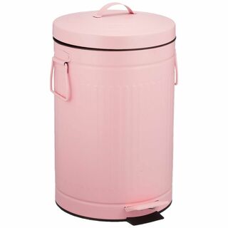 【色: ピンク】パール金属 ゴミ箱 ふた付き ペダル ペール 12L クラウス (ごみ箱)