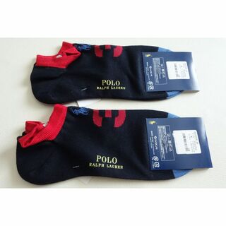 POLO RALPH LAUREN - 新品 ポロラルフローレン メンズ ソックス 靴下 くるぶし丈 25～27 セット