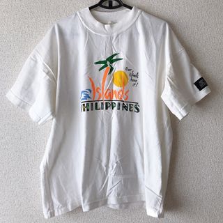 フィリピン 南国 ロゴ Tシャツ 白　半袖　綿100%(Tシャツ/カットソー(半袖/袖なし))