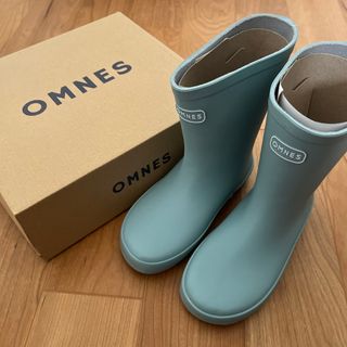 OMNES - キッズレインブーツ　長靴　モスグリーン　19センチ　オムネス