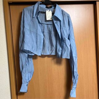 ダブルクローゼット(w closet)のw closet   シアーシャツ(シャツ/ブラウス(半袖/袖なし))