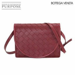 未使用 展示品 ボッテガ ヴェネタ BOTTEGA VENETA イントレチャート ショルダー バッグ レザー ボルドー 577812 VLP 90233924