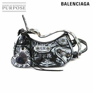 Balenciaga - 新品同様 バレンシアガ BALENCIAGA ル カゴール XS ショルダー バッグ レザー ブラック ブルー 671309 VLP 90234680