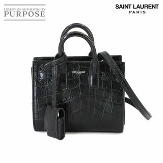 Saint Laurent - 未使用 展示品 サンローラン パリ SAINT LAURENT PARIS サック ド ジュール トイ 2way ハンド ショルダー バッグ レザー ブラック VLP 90235620