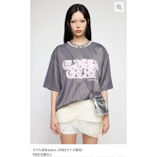 ラグアジェム(LAGUA GEM)のSEIRA×LAGUA GAME シャツ グレー(Tシャツ(半袖/袖なし))