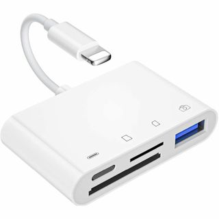 【最新】iPhone/iPad SDカードリーダー/4in1/双方向高速転送(その他)