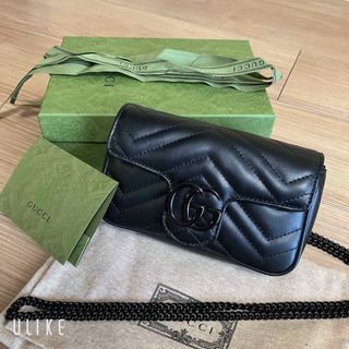 グッチ(Gucci)のGUCCI  GGミニチェーンショルダーバック　未使用(ショルダーバッグ)