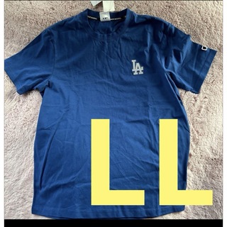 メジャーリーグベースボール(MLB)のLL！MLB ドジャース 大谷翔平 半袖 シャツ tシャツ　ブルー　刺繍(Tシャツ/カットソー(半袖/袖なし))