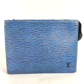 ルイヴィトン(LOUIS VUITTON)のルイヴィトン LOUIS VUITTON ポッシュ トワレ M54654 エピデニム バッグ カバン ポーチ セカンドバッグ エピレザー ブルー(セカンドバッグ/クラッチバッグ)