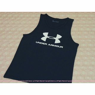 アンダーアーマー(UNDER ARMOUR)のUNDER ARMOUR アンダーアーマー スポーツスタイル ロゴ タンク 紺(タンクトップ)