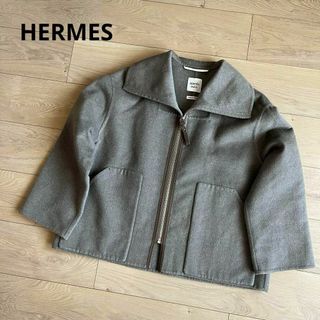 エルメス(Hermes)の22AW　タグ付き新品　エルメス　ベビーカシミヤ100%　ダブルフェイスコート(ピーコート)