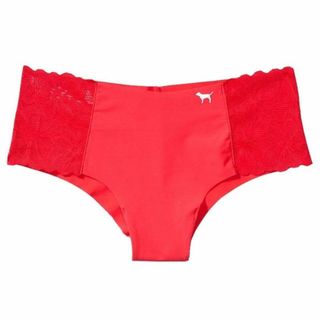 ヴィクトリアズシークレット(Victoria's Secret)のVICTORIA'S SECRET ノーショーチークスター レッドー 赤 XS(ショーツ)