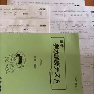 英進館　夏季学力診断テスト　夏季応用力診断テスト　小3　