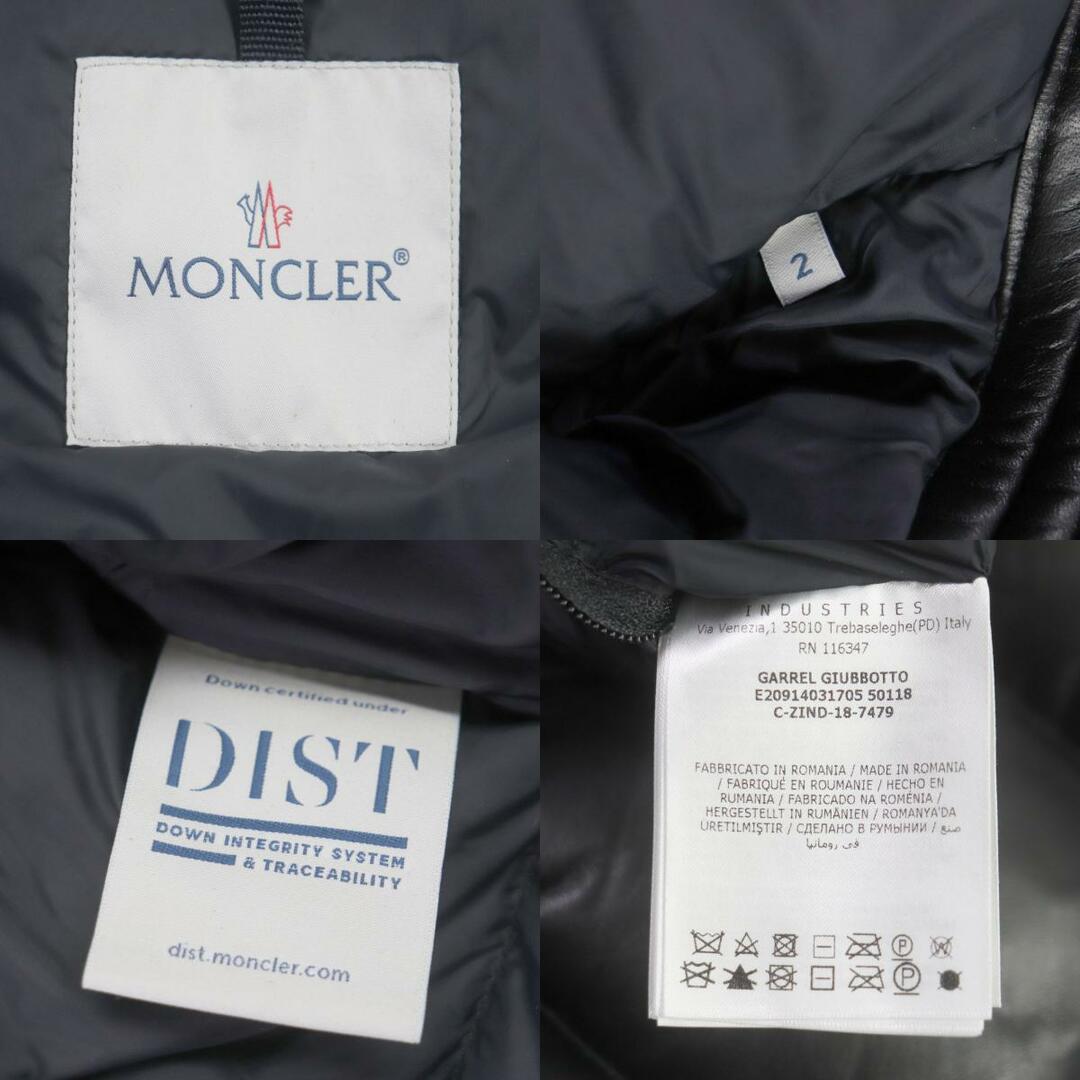 MONCLER - 極美品▽MONCLER モンクレール GARREL ラムレザー MONCLER - 極美品▽MONCLER モンクレール GARREL ラムレザー