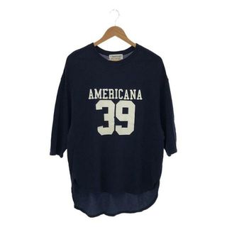 L'Appartement / アパルトモン | 2021AW | AMERICANA Football T-sh | F | ブルー | レディース(Tシャツ(半袖/袖なし))