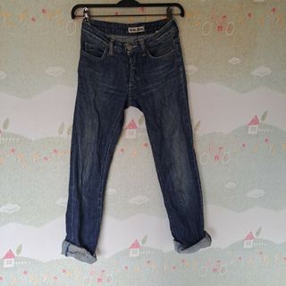 ACNE - ACNE JEANS アクネジーンズ25ロールアップデニムパンツ