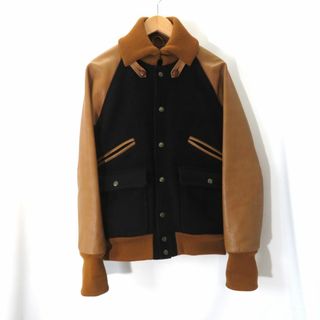 ナイトレイド(nitraid)のNITRAID ARM LEATHER CLUB JACKET　SIZE M NR011-HJ03 (スタジャン)