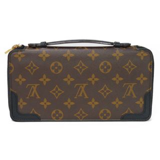 ルイヴィトン(LOUIS VUITTON)のLOUIS VUITTON ルイ・ヴィトン デイリー オーガナイザー ラウンドファスナー トラベルケース ハンドル モノグラム レティーロ ノワール 長財布 M60679(長財布)