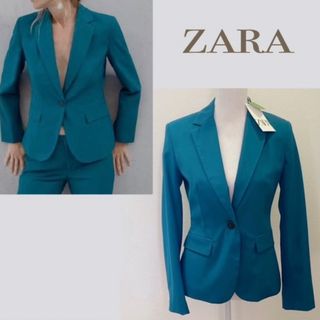 ZARA - 【タグ付き新品 S〜M】ZARA  ベーシックブレザージャケット