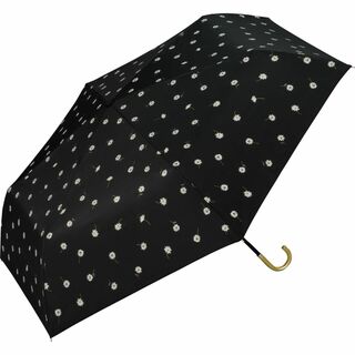 【色: ブラック】Wpc. 日傘 折りたたみ傘 遮光ゴールドラインマーガレット (その他)