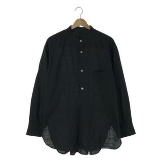 ウル(URU)の【美品】  URU / ウル | Stand collar L/S shirts / スタンドカラー プルオーバーシャツ | 1 | ブラック | メンズ(Tシャツ/カットソー(七分/長袖))