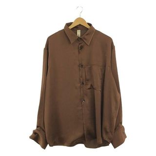 【美品】  SHINYA KOZUKA / シンヤコヅカ | HIS SHIRT / オーバーシャツ | M | ブラウン | メンズ(Tシャツ/カットソー(七分/長袖))