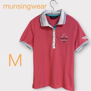 マンシングウェア(Munsingwear)の［美品］マンシングウェア　レディース半袖ポロシャツ　ゴルフウェア　ペンギンロゴ　(シャツ/ブラウス(長袖/七分))