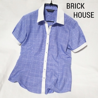 BRICK HOUSE by Tokyo Shirts - BRICK HOUSE ブリックハウス 半袖 シャツ 形態安定 サイズ7