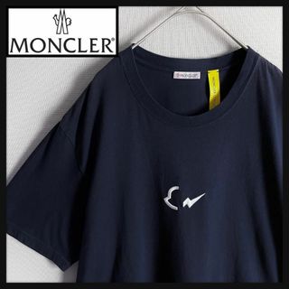 モンクレール(MONCLER)の【人気XLサイズ☆高級モデル】モンクレールジーニアス 刺繍ロゴ Tシャツ 半袖(Tシャツ/カットソー(半袖/袖なし))