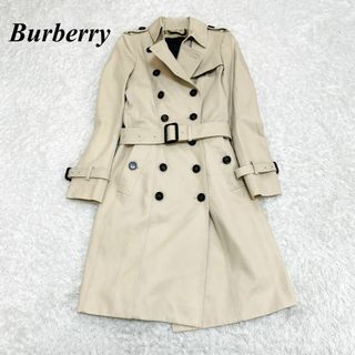 バーバリー(BURBERRY)のバーバリー プローサム　ダブルトレンチコート、ロングコート  L ベージュ(トレンチコート)