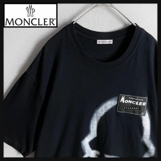 モンクレール(MONCLER)の【☆高級モデル☆】モンクレール フラグメント 刺繍ロゴ Tシャツ 半袖 入手困難(Tシャツ/カットソー(半袖/袖なし))