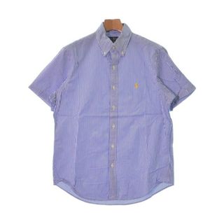 ポロラルフローレン(POLO RALPH LAUREN)のPolo Ralph Lauren カジュアルシャツ M 白x青(ストライプ) 【古着】【中古】(シャツ)