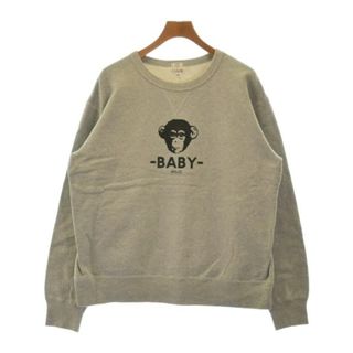 アベイシングエイプ(A BATHING APE)のA BATHING APE アベイシングエイプ スウェット L グレー 【古着】【中古】(スウェット)