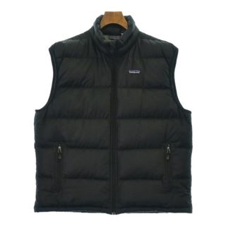 パタゴニア(patagonia)のpatagonia パタゴニア ダウンジャケット/ダウンベスト L 黒 【古着】【中古】(ダウンジャケット)