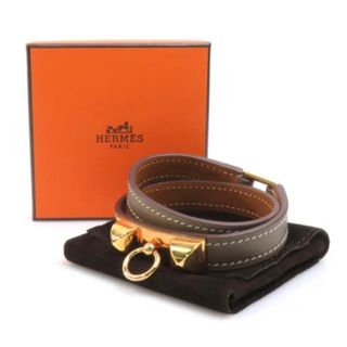 エルメス(Hermes)のHERMES エルメス リヴァル ドゥブルトゥール ブレスレット エトゥープ(ブレスレット/バングル)