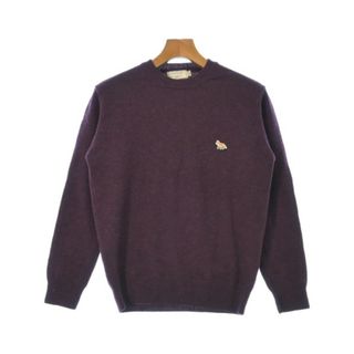 MAISON KITSUNE メゾンキツネ ニット・セーター S 紫 【古着】【中古】(ニット/セーター)