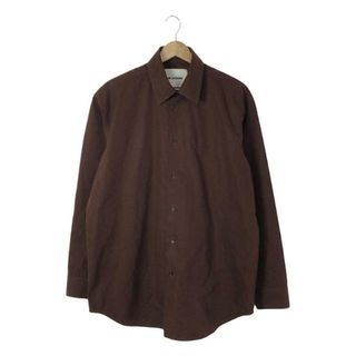 【美品】  JIL SANDER / ジルサンダー | コットン レギュラーカラーシャツ | 38 ・ 15 1/2 | ブラウン | メンズ