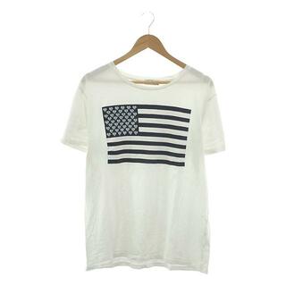 メゾンキツネ(MAISON KITSUNE')のMAISON KITSUNE / メゾンキツネ | 国旗 プリント Tシャツ / ユニセックス | ホワイト | メンズ(Tシャツ/カットソー(半袖/袖なし))