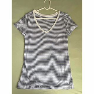 ギャップ(GAP)のGAP ボーダートップス　Tシャツ　半袖　レディース(Tシャツ(半袖/袖なし))