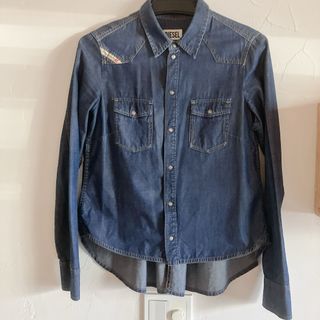 ディーゼル(DIESEL)のディーゼル　シャツ　シャンブレー　コットン　長袖　丈違い　XS(シャツ/ブラウス(長袖/七分))