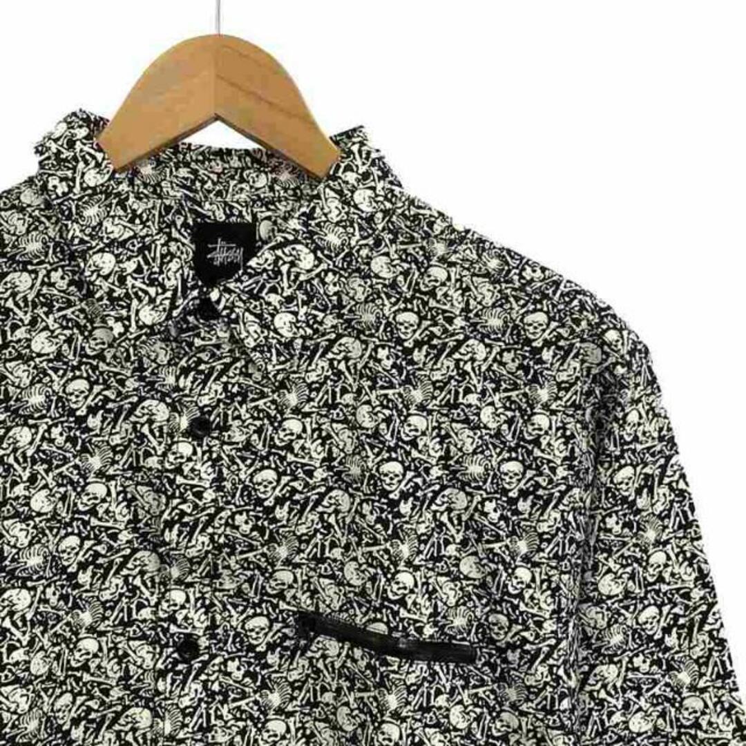 STUSSY - 【新品】 STUSSY / ステューシー | ドクロ総柄シャツ STUSSY - 【新品】 STUSSY / ステューシー | ドクロ総柄シャツ