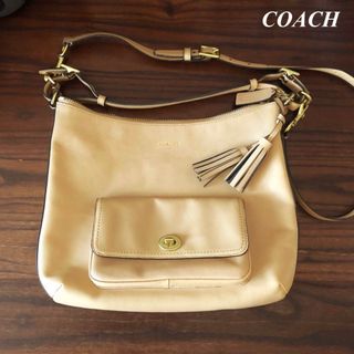 コーチ(COACH)のCOACH   ベージュ　ショルダーバッグ(ショルダーバッグ)