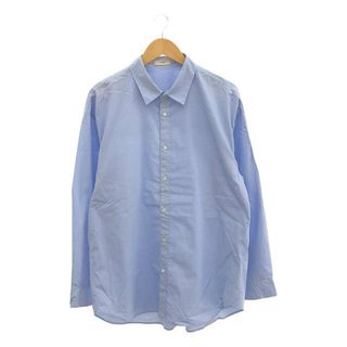 エイトン(ATON)のATON / エイトン | SUVIN BROAD STANDARD SHIRT スビン ブロード スタンダードシャツ | 4 | サックスブルー | メンズ(Tシャツ/カットソー(七分/長袖))