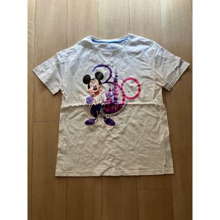 ディズニー(Disney)のディズニーランド　パリ　30周年　記念 Tシャツ　L ミッキーマウス ホワイト(Tシャツ(半袖/袖なし))