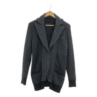 サカイ(sacai)のsacai / サカイ | 千鳥格子 ニットドッキングジャケット | 1 | ネイビー/ダークグレー | メンズ(その他)