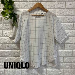 ユニクロ(UNIQLO)の【UNIQLO】 ユニクロ ブラウス チェック(シャツ/ブラウス(半袖/袖なし))