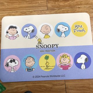 スヌーピー(SNOOPY)の吸水速乾　やわらか珪藻土スヌーピー 大判バスマット(バスマット)