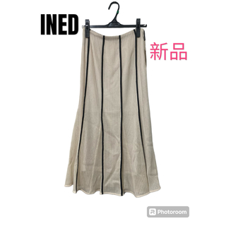 イネド(INED)の新品☆INED パイピングレーススカート(ロングスカート)